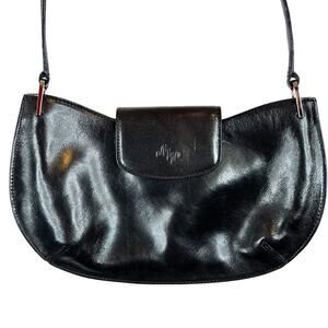 MONSAC Original Leather Handbag in Black